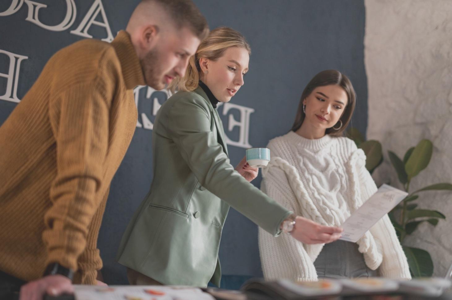 実際の清掃現場での実習風景